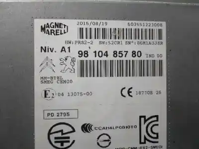 Peça sobressalente para automóvel em segunda mão módulo / sistema de navegação gps por citroen c4 picasso intensive referências oem iam 9810485780  