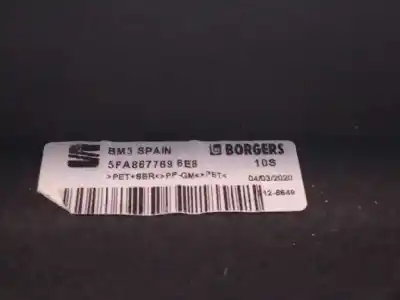 Peça sobressalente para automóvel em segunda mão chapeleira por seat leon (kl1) xcellence referências oem iam 5fa867769  