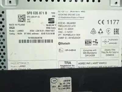 Автозапчастина б/у gps навігаційна система для seat leon (5f1) reference посилання на oem iam 5f0035871b  