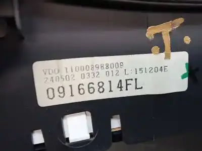 Peça sobressalente para automóvel em segunda mão quadrante por opel corsa c 1.2 16v cat (z 12 xe / lw4) referências oem iam 09166814fl  