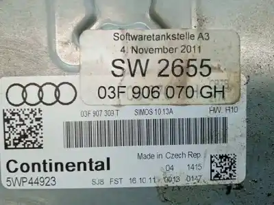 Second-hand car spare part ecu engine control for audi a3 (8p) 1.2 16v tfsi oem iam references 03f906070gh 5wp44923 03f907309t