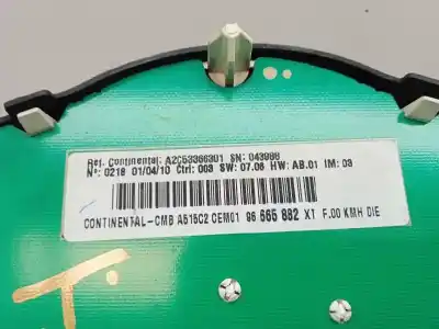 Second-hand car spare part dashboard for citroen c3 sx oem iam references 96665882xt  