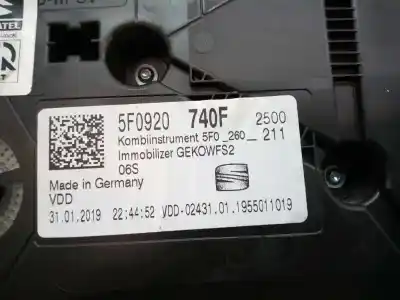 Автозапчасти б/у приборная доска за seat leon (5f1) style visio edition ссылки oem iam 5f0920740f  