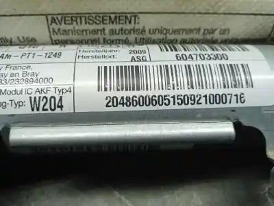 Peça sobressalente para automóvel em segunda mão airbag de cortina dianteiro direito por mercedes clase c (w204) berlina 2.1 cdi cat referências oem iam 2048600605  