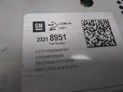 Second-hand car spare part audio system / radio cd for opel astra j lim. selective oem iam references 23218951 13406665 