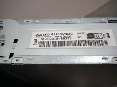 Second-hand car spare part audio system / radio cd for seat ibiza (6j5) reference oem iam references 6j1035153c  