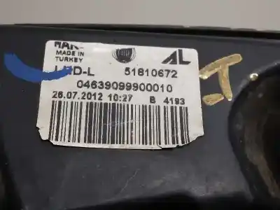 Автозапчастина б/у ліва фара для fiat doblo cargo 1.3 16v jtd cat посилання на oem iam 51810672  