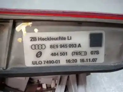 Second-hand car spare part interior left tailgate light for audi a4 avant (8e) 2.0 tdi oem iam references 8e9945093a  
