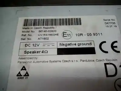 Second-hand car spare part multifunction display for toyota corolla (e18) * oem iam references 8614002820  