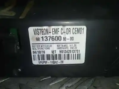 Автозапчастина б/у дисплей для citroen c-elysée exclusive посилання на oem iam 9813760080  
