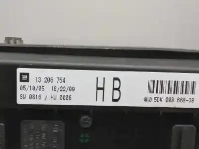 Second-hand car spare part fuse box unit for opel astra gtc cosmo oem iam references 13206754  