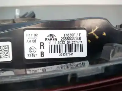 Автозапчасти б/у внутренний правый задний фонарь за renault clio v (b7_) tce 90 (b7mt) ссылки oem iam 265503304r  17836f Автозапчасти б/у внутренний правый задний фонарь за renault clio v (b7_) tce 90 (b7mt) ссылки oem iam 265503304r  17836f