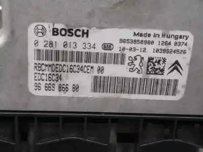 Second-hand car spare part ecu engine control for citroen c4 picasso cool oem iam references 9666986680  0281013334