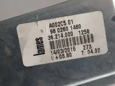 Автозапчасти б/у регулятор стекла переднего левого за citroen c3 picasso collection ссылки oem iam 9802601480  4 cables