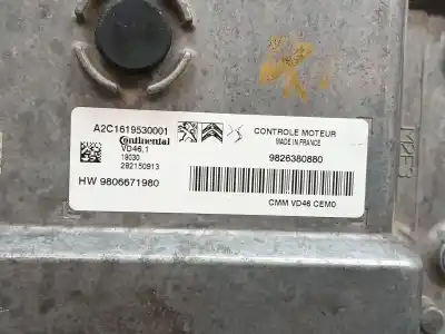 Автозапчастина б/у ебу контролер двигуна для citroen c4 picasso/spacetourer feel 12v e-thp / puretech] посилання на oem iam 9826380880  a2c1619530001