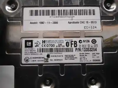 Автозапчастина б/у електронний модуль для opel astra j lim. selective посилання на oem iam 13353284  