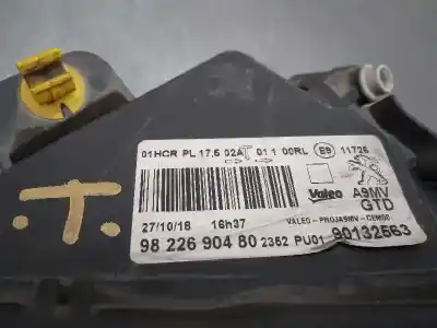 Pièce détachée automobile d'occasion feu gauche pour peugeot 208 1.0 vti références oem iam 9822690480 9822690480 90132563