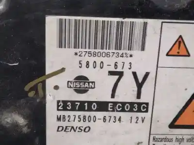 Second-hand car spare part ecu engine control for nissan navara pick-up (d40m) double cab xe 4x4 oem iam references 2758006734 mb2758006734 23710ec03c