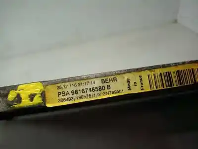 Second-hand car spare part air conditioning condenser / radiator for citroen c4 picasso feel oem iam references 9816746580  