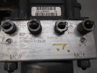 Peça sobressalente para automóvel em segunda mão abs por fiat linea (110) emotion referências oem iam 51801072 0265800661 0265231995