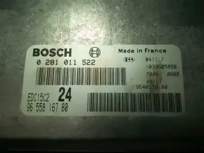 Second-hand car spare part ecu engine control for lancia phedra (180) 2.2 jtd cat oem iam references 9655816780  0281011522