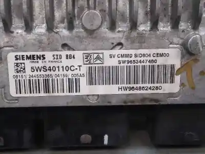 Peça sobressalente para automóvel em segunda mão centralina de motor uce por citroen c3 1.4 hdi exclusive referências oem iam 9653447480  