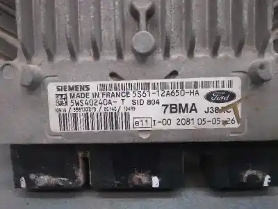 Автозапчастина б/у ебу контролер двигуна для ford fusion (cbk) 1.4 tdci cat посилання на oem iam 5s6112a650ha  