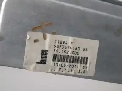 Second-hand car spare part driver left window regulator for citroen c3 picasso attraction oem iam references 9673654180  