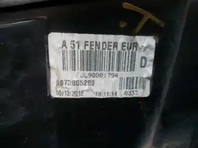 Second-hand car spare part right tailgate light for citroen c3 collection oem iam references 9673805280  