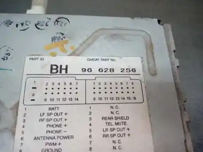 Second-hand car spare part audio system / radio cd for chevrolet aveo ls oem iam references 96628256  