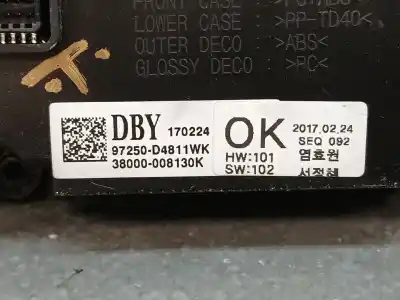 Second-hand car spare part climate control for kia optima business oem iam references 97250d4811wk  38000008130k