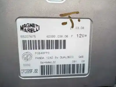 Second-hand car spare part ecu engine control for fiat panda (169) 1.2 8v dynamic oem iam references 55207675  
