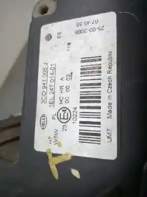 Pezzo di ricambio per auto di seconda mano faro anteriore sinistro per volkswagen passat b6 variant (3c5) 2.0 tdi riferimenti oem iam 3c0941005j  