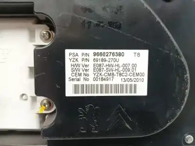 Peça sobressalente para automóvel em segunda mão quadrante por peugeot 3008 confort referências oem iam 9666276380  