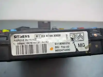 Second-hand car spare part bsi control unit for citroen c2 sx oem iam references 9652474480  