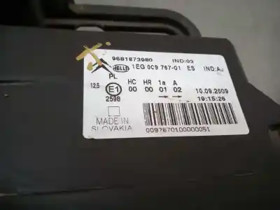 Peça sobressalente para automóvel em segunda mão farol / farolim esquerdo por citroen c3 picasso sx referências oem iam 9681873980  