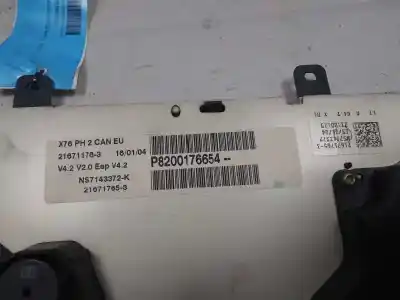 Second-hand car spare part dashboard for renault kangoo (f/kc0) alize oem iam references 8200176654  p8200176654 Second-hand car spare part dashboard for renault kangoo (f/kc0) alize oem iam references 8200176654  p8200176654