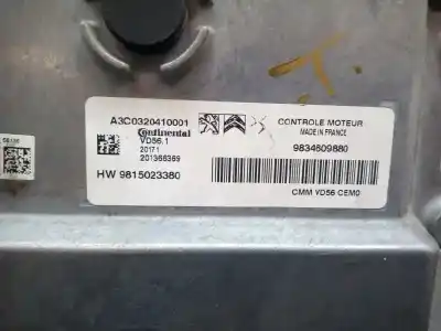 Second-hand car spare part ecu engine control for opel corsa d color edition oem iam references 9834609880  9815023380