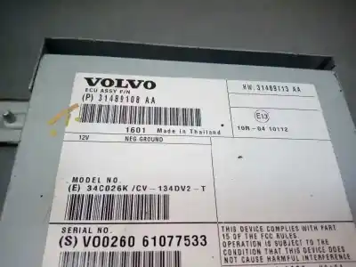 Peça sobressalente para automóvel em segunda mão módulo eletrônico por volvo v40 kinetic referências oem iam 31489108aa  