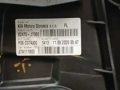 Peça sobressalente para automóvel em segunda mão elevador de vidros dianteira esquerda por kia ceed gt line referências oem iam 82470j7060 5 cables 82450j7010