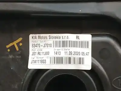 Peça sobressalente para automóvel em segunda mão elevador de vidros traseiro esquerdo por kia ceed gt line referências oem iam 83470j7010 6 cables 83450j7020