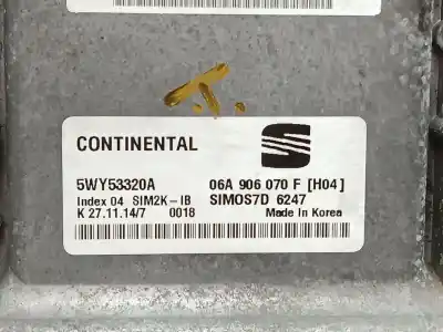 Second-hand car spare part ecu engine control for seat altea xl (5p5) reference oem iam references 06a906070f  