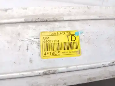 Pezzo di ricambio per auto di seconda mano intercooler per opel mokka / mokka x (j13) 1.7 cdti (_76) riferimenti oem iam 95081734  