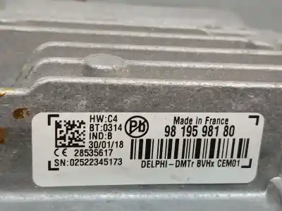 Second-hand car spare part electronic module for citroen c4 picasso feel oem iam references 9819598180  