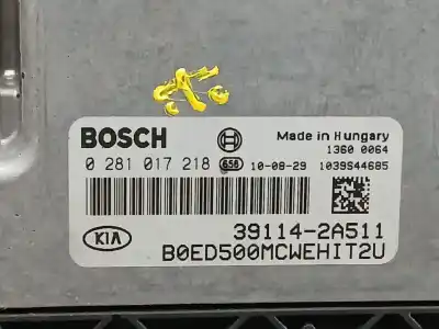 Peça sobressalente para automóvel em segunda mão centralina de motor uce por kia pro_cee´d drive referências oem iam 391142a511  0281017218