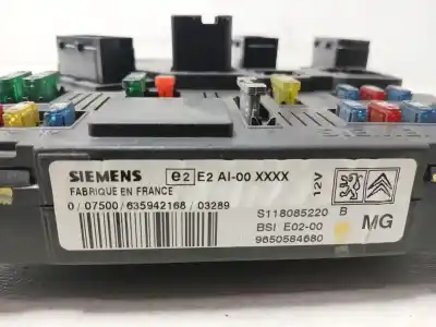 Second-hand car spare part bsi control unit for peugeot 206 fastback (2a/c) 1.4 hdi eco 70 oem iam references 9650584680  