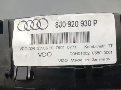 Автозапчастина б/у панель інструментів для audi tt (8j3) 1.8 tfsi посилання на oem iam 8j0920930p  
