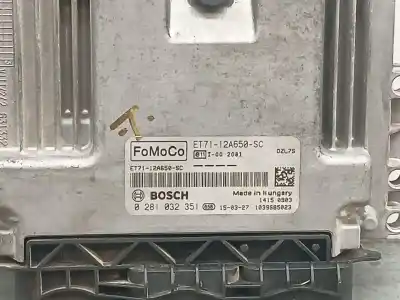 Peça sobressalente para automóvel em segunda mão centralina de motor uce por ford transit courier combi trend referências oem iam et7112a650sc  0281032351