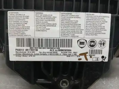 Peça sobressalente para automóvel em segunda mão kit airbag por fiat 500 (312_) 1.2 (312axa1a) referências oem iam   