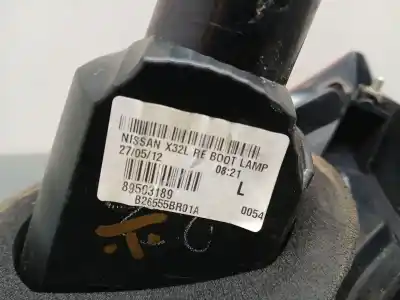 Pezzo di ricambio per auto di seconda mano luce di coda interna sinistra per nissan qashqai / qashqai +2 i (j10, nj10, jj10e) 1.6 dci riferimenti oem iam 89503189 2 serie 